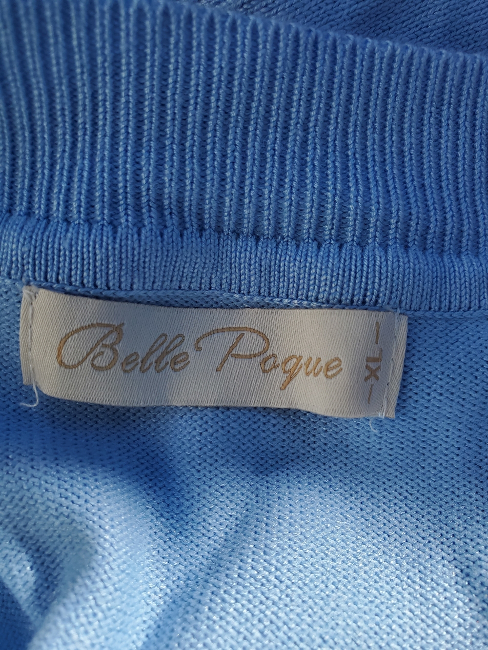 Classic Light Blue Cropped Open-Front Cardigan - Picture 7 of 8